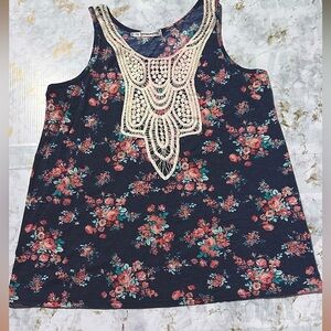 Maurice's Sleeveless Top with Crochet Embellishments